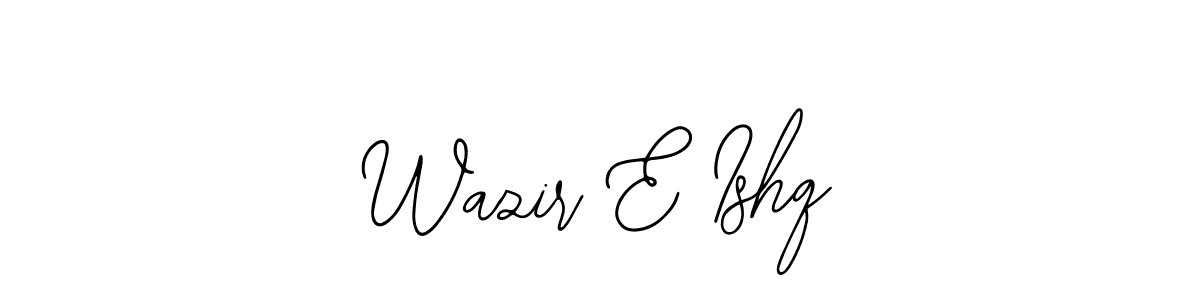 Create a beautiful signature design for name Wazir E Ishq. With this signature (Bearetta-2O07w) fonts, you can make a handwritten signature for free. Wazir E Ishq signature style 12 images and pictures png