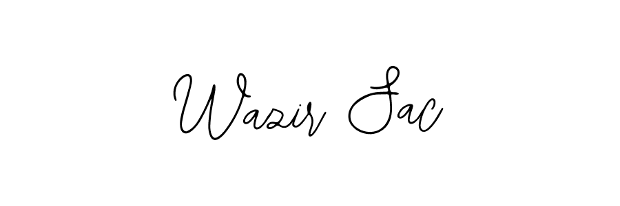 Similarly Bearetta-2O07w is the best handwritten signature design. Signature creator online .You can use it as an online autograph creator for name Wazir Sac. Wazir Sac signature style 12 images and pictures png