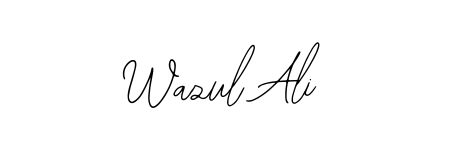 Make a beautiful signature design for name Wazul Ali. Use this online signature maker to create a handwritten signature for free. Wazul Ali signature style 12 images and pictures png