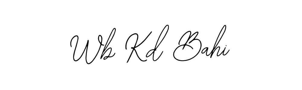 This is the best signature style for the Wb Kd Bahi name. Also you like these signature font (Bearetta-2O07w). Mix name signature. Wb Kd Bahi signature style 12 images and pictures png