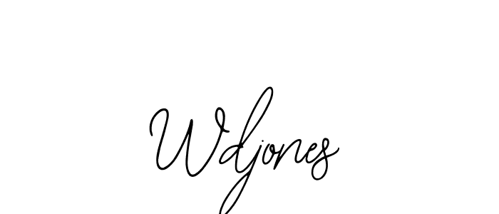 Design your own signature with our free online signature maker. With this signature software, you can create a handwritten (Bearetta-2O07w) signature for name Wdjones. Wdjones signature style 12 images and pictures png