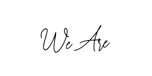 The best way (Bearetta-2O07w) to make a short signature is to pick only two or three words in your name. The name We Are include a total of six letters. For converting this name. We Are signature style 12 images and pictures png