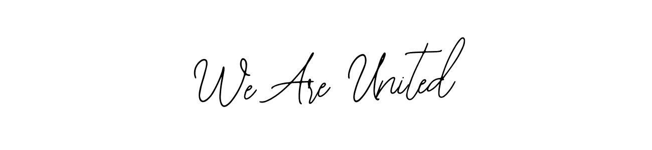 This is the best signature style for the We Are United name. Also you like these signature font (Bearetta-2O07w). Mix name signature. We Are United signature style 12 images and pictures png