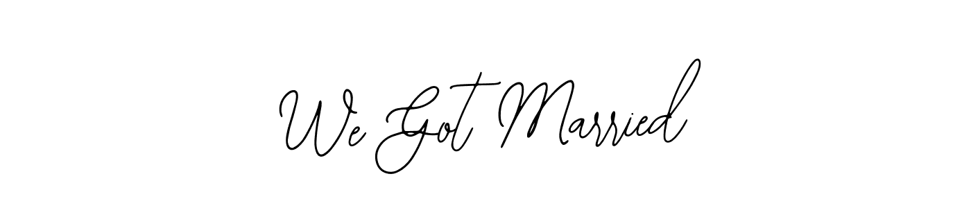 Best and Professional Signature Style for We Got Married. Bearetta-2O07w Best Signature Style Collection. We Got Married signature style 12 images and pictures png