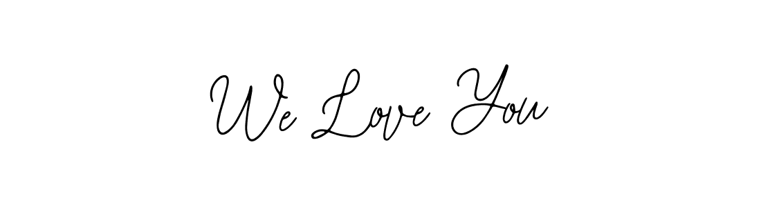 It looks lik you need a new signature style for name We Love You. Design unique handwritten (Bearetta-2O07w) signature with our free signature maker in just a few clicks. We Love You signature style 12 images and pictures png