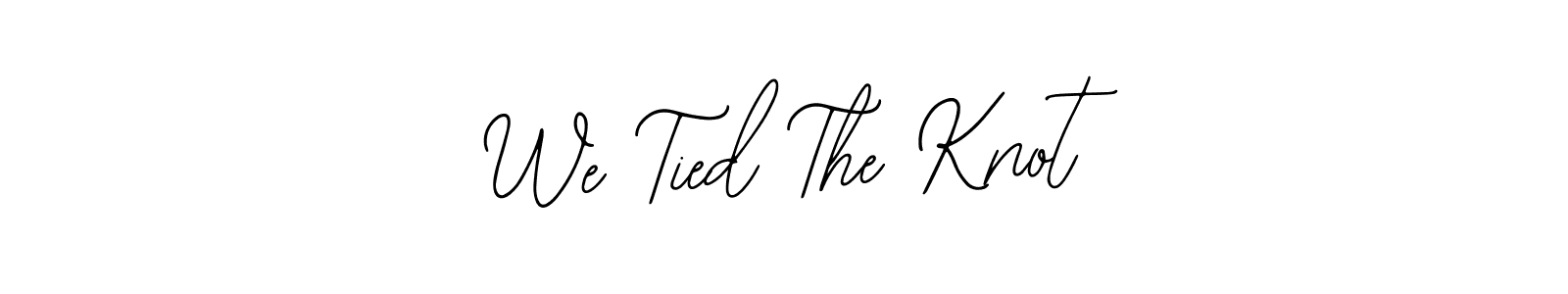 The best way (Bearetta-2O07w) to make a short signature is to pick only two or three words in your name. The name We Tied The Knot include a total of six letters. For converting this name. We Tied The Knot signature style 12 images and pictures png