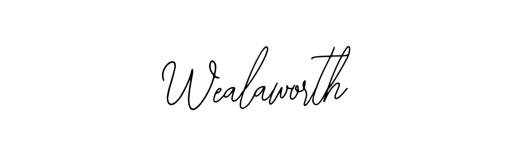 Make a beautiful signature design for name Wealaworth. With this signature (Bearetta-2O07w) style, you can create a handwritten signature for free. Wealaworth signature style 12 images and pictures png