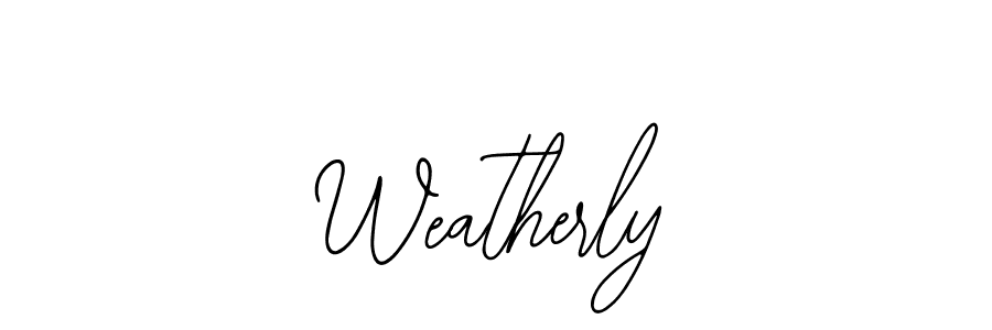 Similarly Bearetta-2O07w is the best handwritten signature design. Signature creator online .You can use it as an online autograph creator for name Weatherly. Weatherly signature style 12 images and pictures png