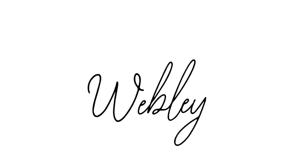 You should practise on your own different ways (Bearetta-2O07w) to write your name (Webley) in signature. don't let someone else do it for you. Webley signature style 12 images and pictures png