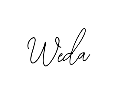 You should practise on your own different ways (Bearetta-2O07w) to write your name (Weda) in signature. don't let someone else do it for you. Weda signature style 12 images and pictures png