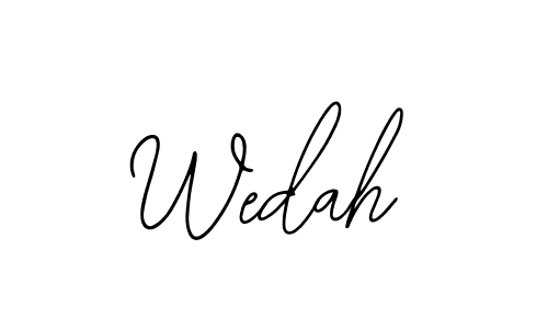 You should practise on your own different ways (Bearetta-2O07w) to write your name (Wedah) in signature. don't let someone else do it for you. Wedah signature style 12 images and pictures png