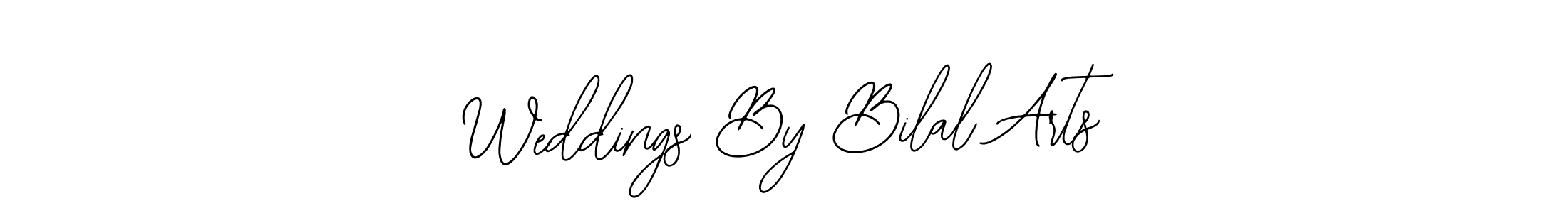 Use a signature maker to create a handwritten signature online. With this signature software, you can design (Bearetta-2O07w) your own signature for name Weddings By Bilal Arts. Weddings By Bilal Arts signature style 12 images and pictures png