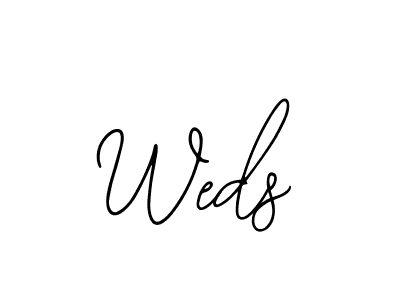 You should practise on your own different ways (Bearetta-2O07w) to write your name (Weds) in signature. don't let someone else do it for you. Weds signature style 12 images and pictures png