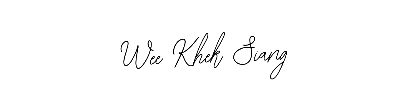 Make a beautiful signature design for name Wee Khek Siang. Use this online signature maker to create a handwritten signature for free. Wee Khek Siang signature style 12 images and pictures png