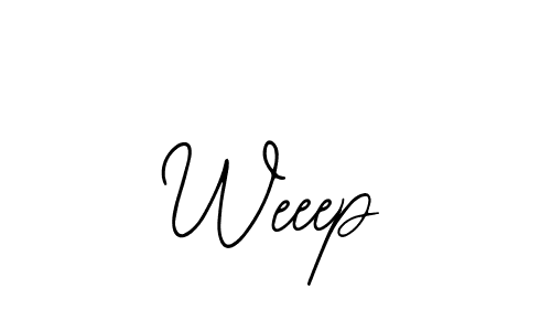 The best way (Bearetta-2O07w) to make a short signature is to pick only two or three words in your name. The name Weeep include a total of six letters. For converting this name. Weeep signature style 12 images and pictures png