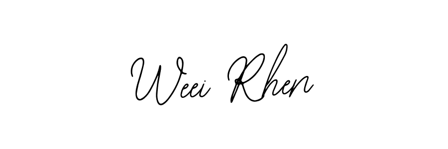Also we have Weei Rhen name is the best signature style. Create professional handwritten signature collection using Bearetta-2O07w autograph style. Weei Rhen signature style 12 images and pictures png