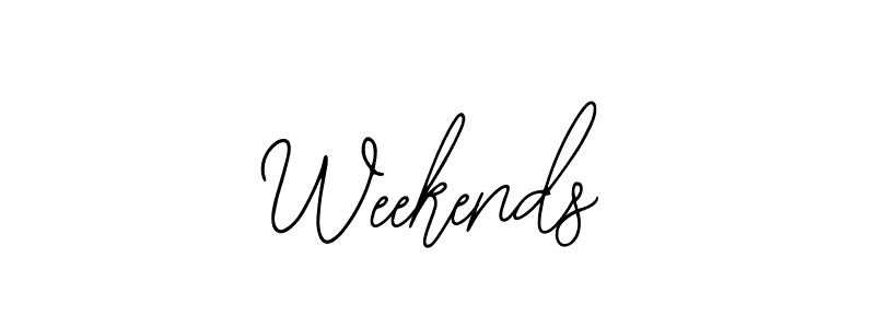 This is the best signature style for the Weekends name. Also you like these signature font (Bearetta-2O07w). Mix name signature. Weekends signature style 12 images and pictures png