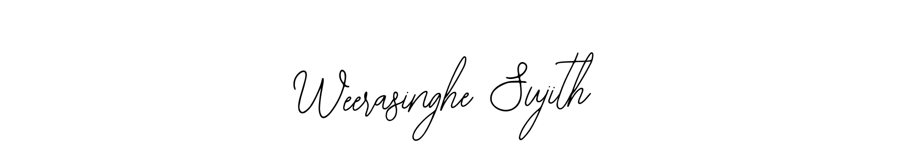 How to make Weerasinghe Sujith name signature. Use Bearetta-2O07w style for creating short signs online. This is the latest handwritten sign. Weerasinghe Sujith signature style 12 images and pictures png