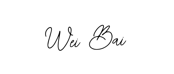 How to make Wei Bai signature? Bearetta-2O07w is a professional autograph style. Create handwritten signature for Wei Bai name. Wei Bai signature style 12 images and pictures png