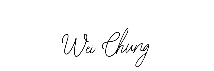 Design your own signature with our free online signature maker. With this signature software, you can create a handwritten (Bearetta-2O07w) signature for name Wei Chung. Wei Chung signature style 12 images and pictures png