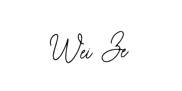 if you are searching for the best signature style for your name Wei Ze. so please give up your signature search. here we have designed multiple signature styles  using Bearetta-2O07w. Wei Ze signature style 12 images and pictures png