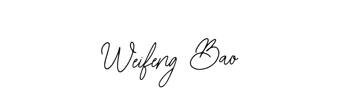 How to make Weifeng Bao signature? Bearetta-2O07w is a professional autograph style. Create handwritten signature for Weifeng Bao name. Weifeng Bao signature style 12 images and pictures png