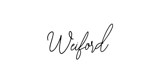 Weiford stylish signature style. Best Handwritten Sign (Bearetta-2O07w) for my name. Handwritten Signature Collection Ideas for my name Weiford. Weiford signature style 12 images and pictures png