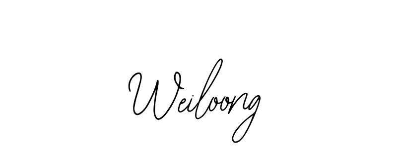 Design your own signature with our free online signature maker. With this signature software, you can create a handwritten (Bearetta-2O07w) signature for name Weiloong. Weiloong signature style 12 images and pictures png