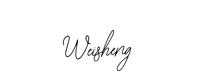 Design your own signature with our free online signature maker. With this signature software, you can create a handwritten (Bearetta-2O07w) signature for name Weisheng. Weisheng signature style 12 images and pictures png