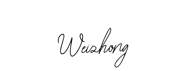 How to make Weizhong signature? Bearetta-2O07w is a professional autograph style. Create handwritten signature for Weizhong name. Weizhong signature style 12 images and pictures png