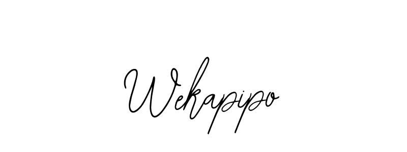 How to make Wekapipo signature? Bearetta-2O07w is a professional autograph style. Create handwritten signature for Wekapipo name. Wekapipo signature style 12 images and pictures png