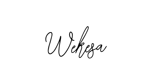 You should practise on your own different ways (Bearetta-2O07w) to write your name (Wekesa) in signature. don't let someone else do it for you. Wekesa signature style 12 images and pictures png