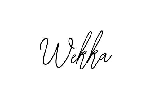 It looks lik you need a new signature style for name Wekka. Design unique handwritten (Bearetta-2O07w) signature with our free signature maker in just a few clicks. Wekka signature style 12 images and pictures png