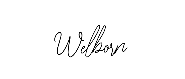 The best way (Bearetta-2O07w) to make a short signature is to pick only two or three words in your name. The name Welborn include a total of six letters. For converting this name. Welborn signature style 12 images and pictures png
