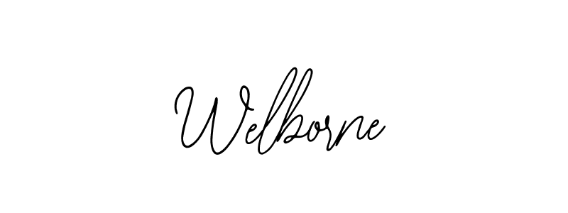 The best way (Bearetta-2O07w) to make a short signature is to pick only two or three words in your name. The name Welborne include a total of six letters. For converting this name. Welborne signature style 12 images and pictures png