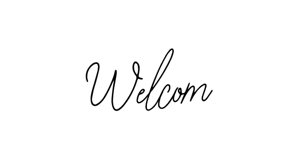 Create a beautiful signature design for name Welcom. With this signature (Bearetta-2O07w) fonts, you can make a handwritten signature for free. Welcom signature style 12 images and pictures png