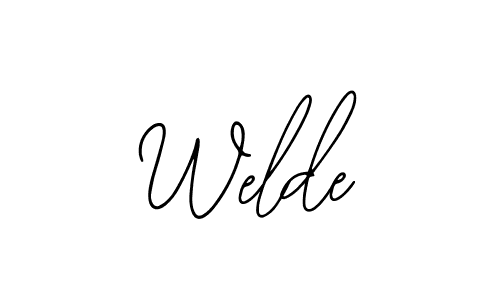 It looks lik you need a new signature style for name Welde. Design unique handwritten (Bearetta-2O07w) signature with our free signature maker in just a few clicks. Welde signature style 12 images and pictures png