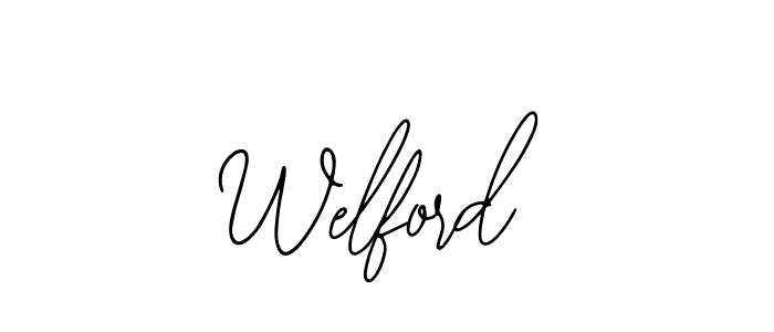 You should practise on your own different ways (Bearetta-2O07w) to write your name (Welford) in signature. don't let someone else do it for you. Welford signature style 12 images and pictures png