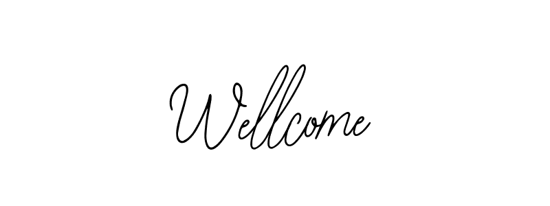 How to make Wellcome signature? Bearetta-2O07w is a professional autograph style. Create handwritten signature for Wellcome name. Wellcome signature style 12 images and pictures png