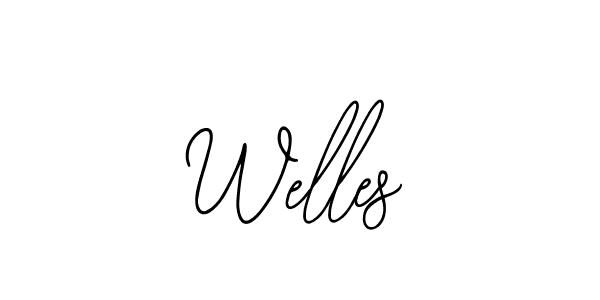 How to make Welles signature? Bearetta-2O07w is a professional autograph style. Create handwritten signature for Welles name. Welles signature style 12 images and pictures png
