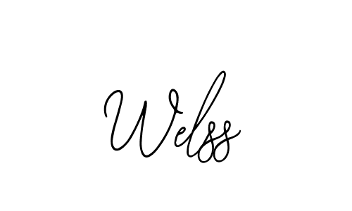Use a signature maker to create a handwritten signature online. With this signature software, you can design (Bearetta-2O07w) your own signature for name Welss. Welss signature style 12 images and pictures png