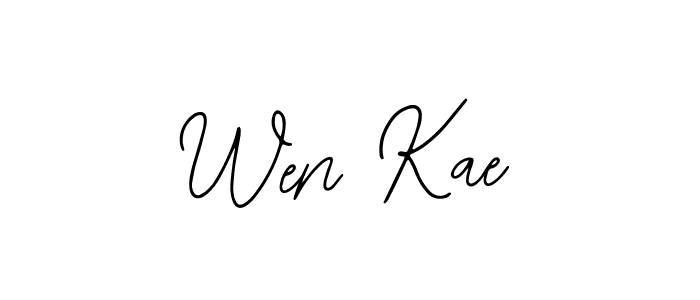 Design your own signature with our free online signature maker. With this signature software, you can create a handwritten (Bearetta-2O07w) signature for name Wen Kae. Wen Kae signature style 12 images and pictures png