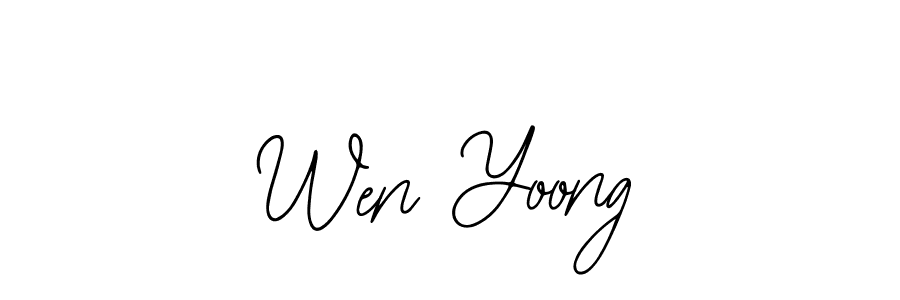 Make a beautiful signature design for name Wen Yoong. With this signature (Bearetta-2O07w) style, you can create a handwritten signature for free. Wen Yoong signature style 12 images and pictures png