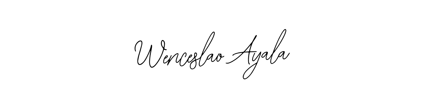 The best way (Bearetta-2O07w) to make a short signature is to pick only two or three words in your name. The name Wenceslao Ayala include a total of six letters. For converting this name. Wenceslao Ayala signature style 12 images and pictures png
