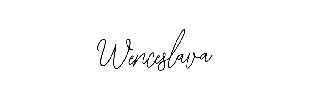 Design your own signature with our free online signature maker. With this signature software, you can create a handwritten (Bearetta-2O07w) signature for name Wenceslava. Wenceslava signature style 12 images and pictures png