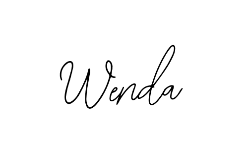 Create a beautiful signature design for name Wenda. With this signature (Bearetta-2O07w) fonts, you can make a handwritten signature for free. Wenda signature style 12 images and pictures png