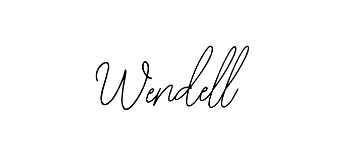 if you are searching for the best signature style for your name Wendell. so please give up your signature search. here we have designed multiple signature styles  using Bearetta-2O07w. Wendell signature style 12 images and pictures png