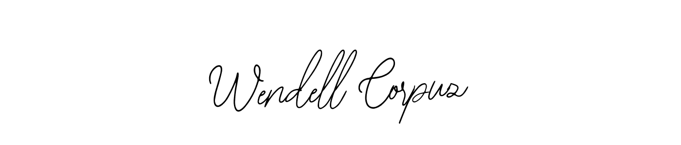 It looks lik you need a new signature style for name Wendell Corpuz. Design unique handwritten (Bearetta-2O07w) signature with our free signature maker in just a few clicks. Wendell Corpuz signature style 12 images and pictures png