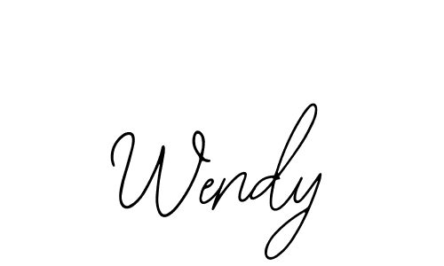 You should practise on your own different ways (Bearetta-2O07w) to write your name (Wendy) in signature. don't let someone else do it for you. Wendy signature style 12 images and pictures png