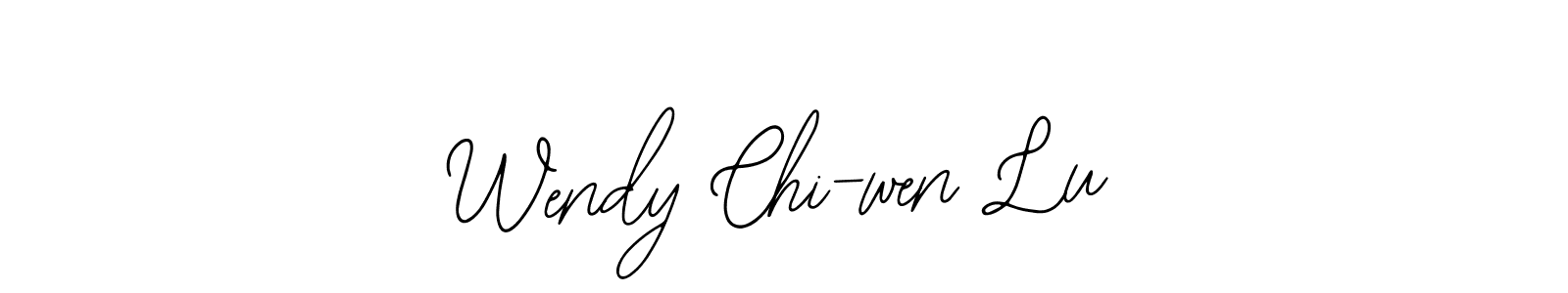 This is the best signature style for the Wendy Chi-wen Lu name. Also you like these signature font (Bearetta-2O07w). Mix name signature. Wendy Chi-wen Lu signature style 12 images and pictures png